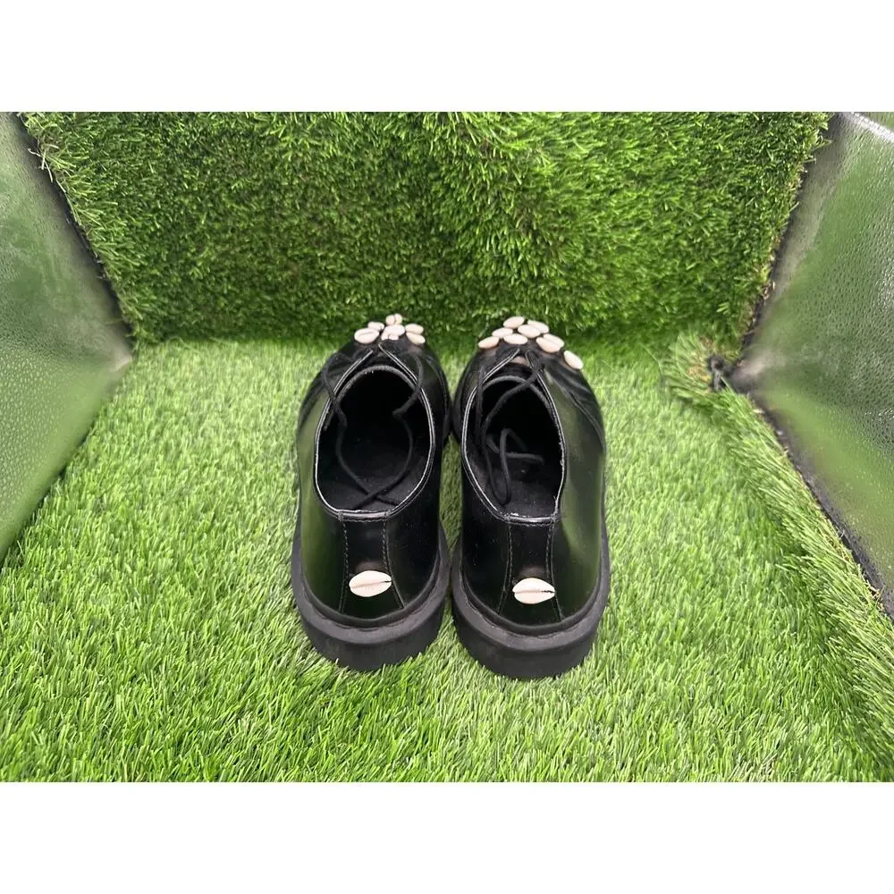 Dr. Martens 1461 Mono 14345001 Oxford Shoe Unisex M9/W10 Black Leather Sea Shell